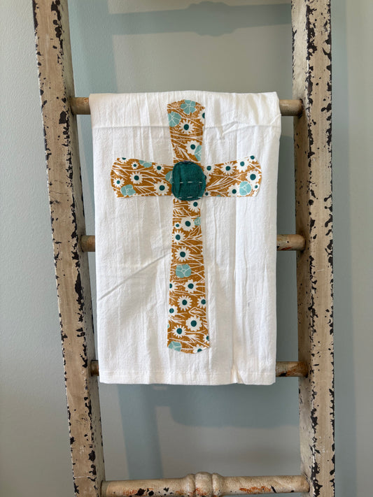 Cross Tea Towel Daisy