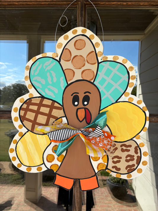 Wooden Turkey Dor hanger