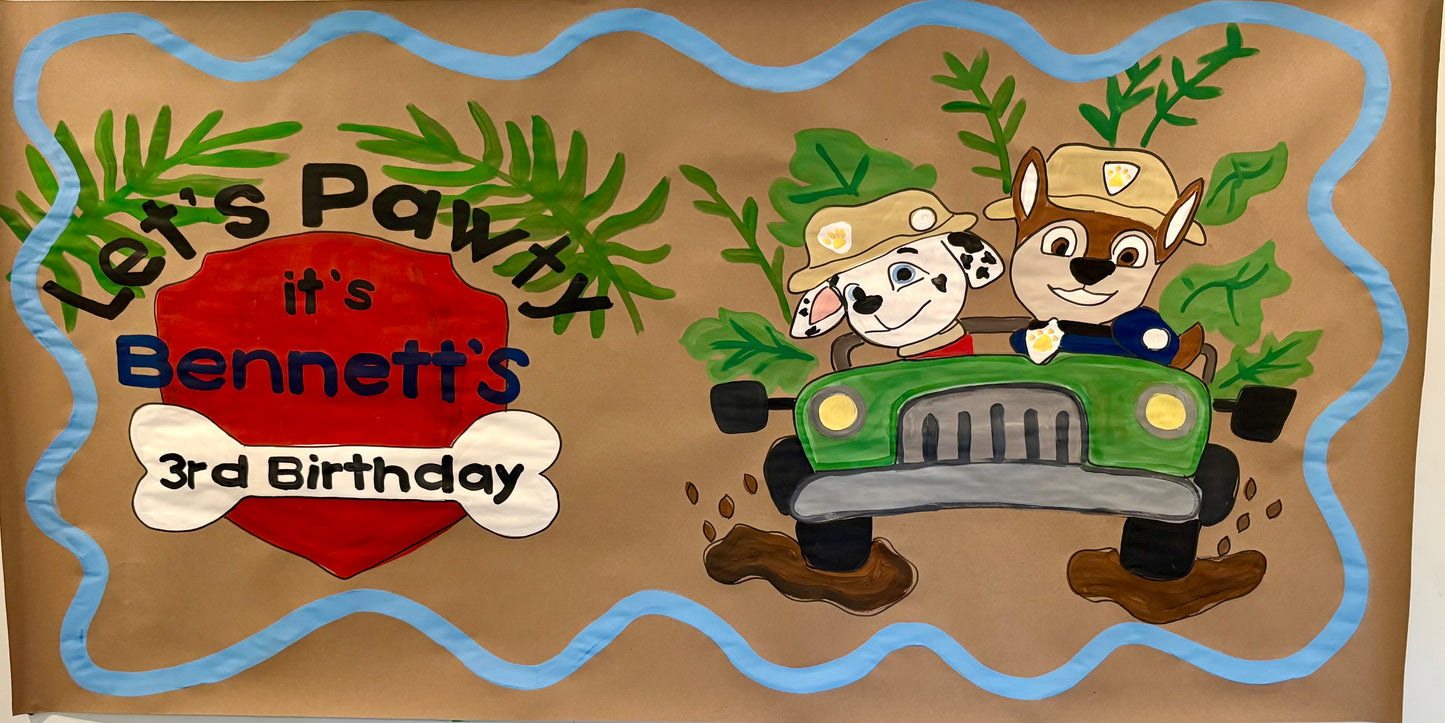 Paw Patrol Birthday Banner