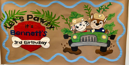 Paw Patrol Birthday Banner