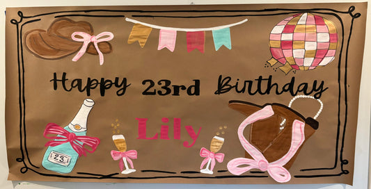 Happy Birthday Butcher Paper Banner