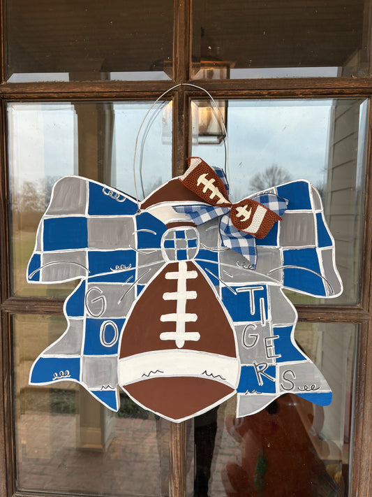 Tiger Football Door hanger