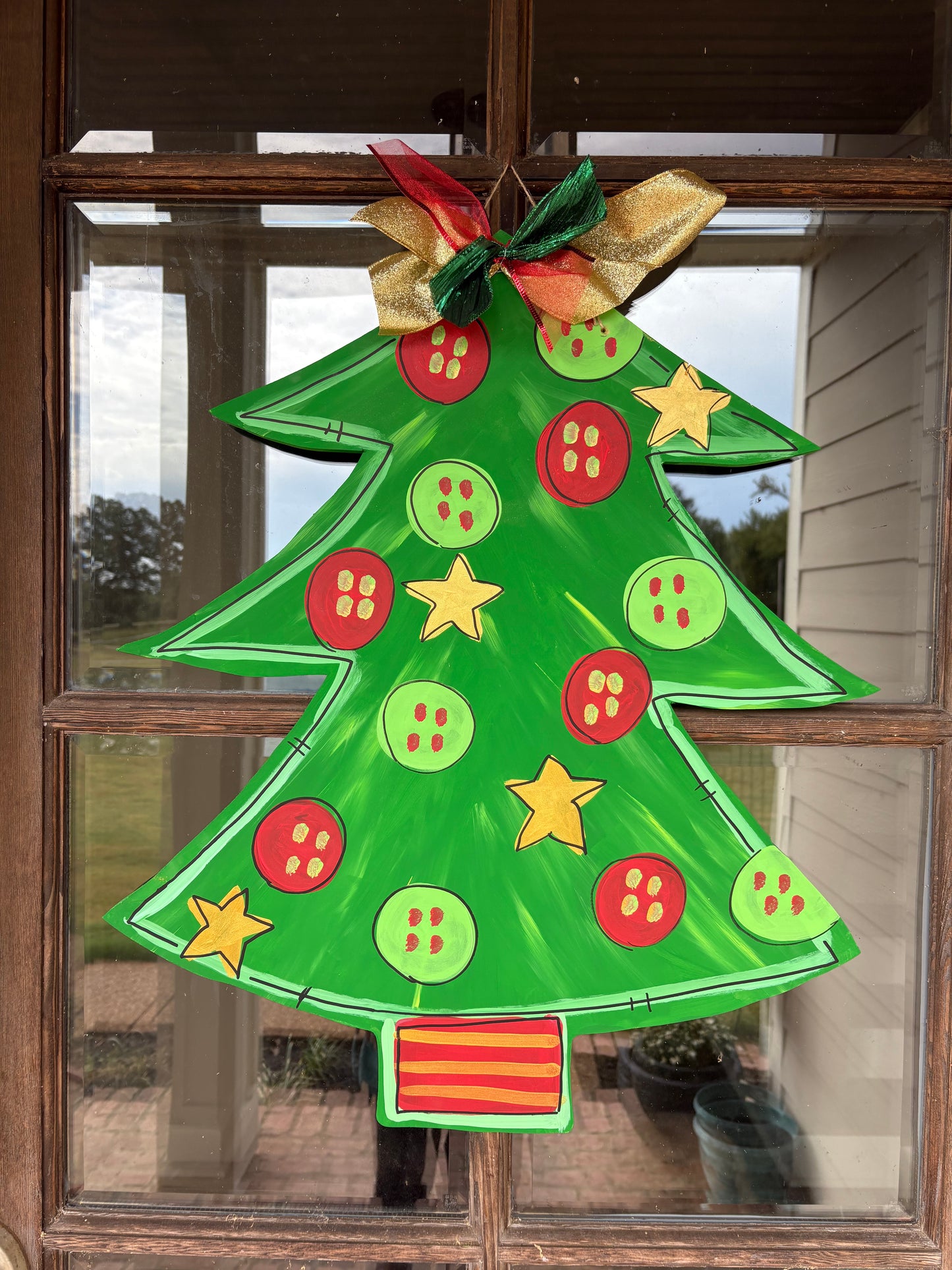 Traditional Tree Wooden Door Hanger