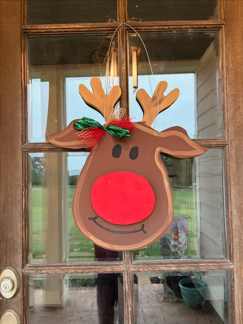 Rudolph Door Hanger
