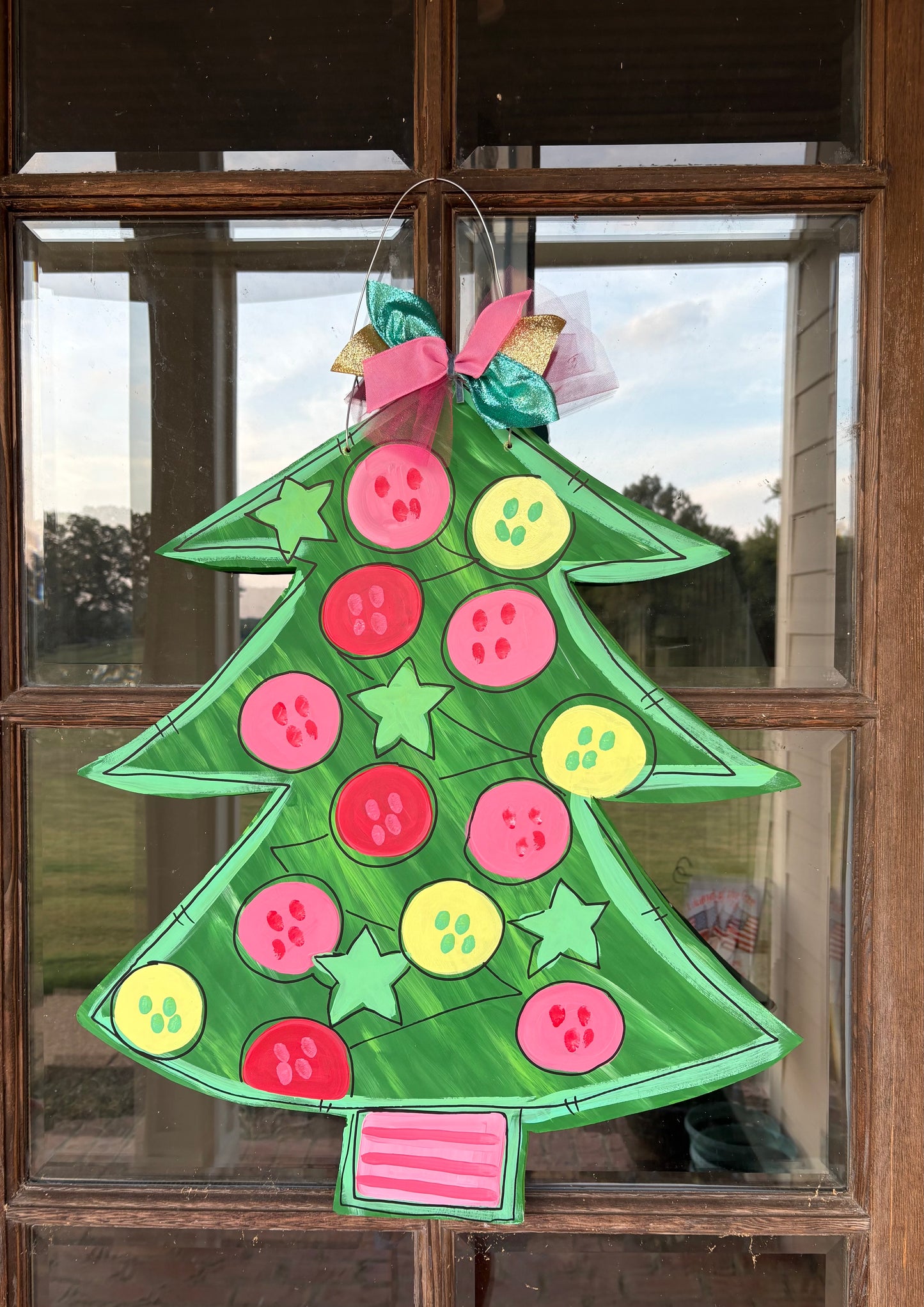 Whimsy Christmas Tree Door Hanger