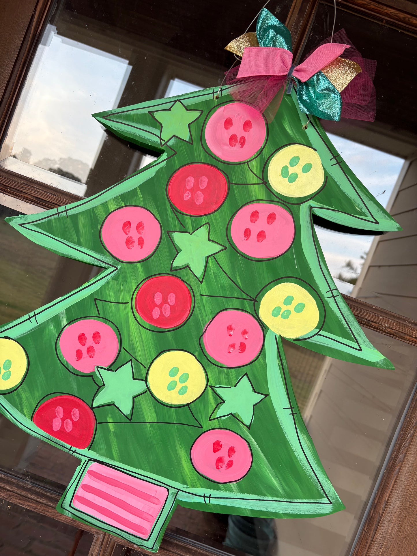 Whimsy Christmas Tree Door Hanger