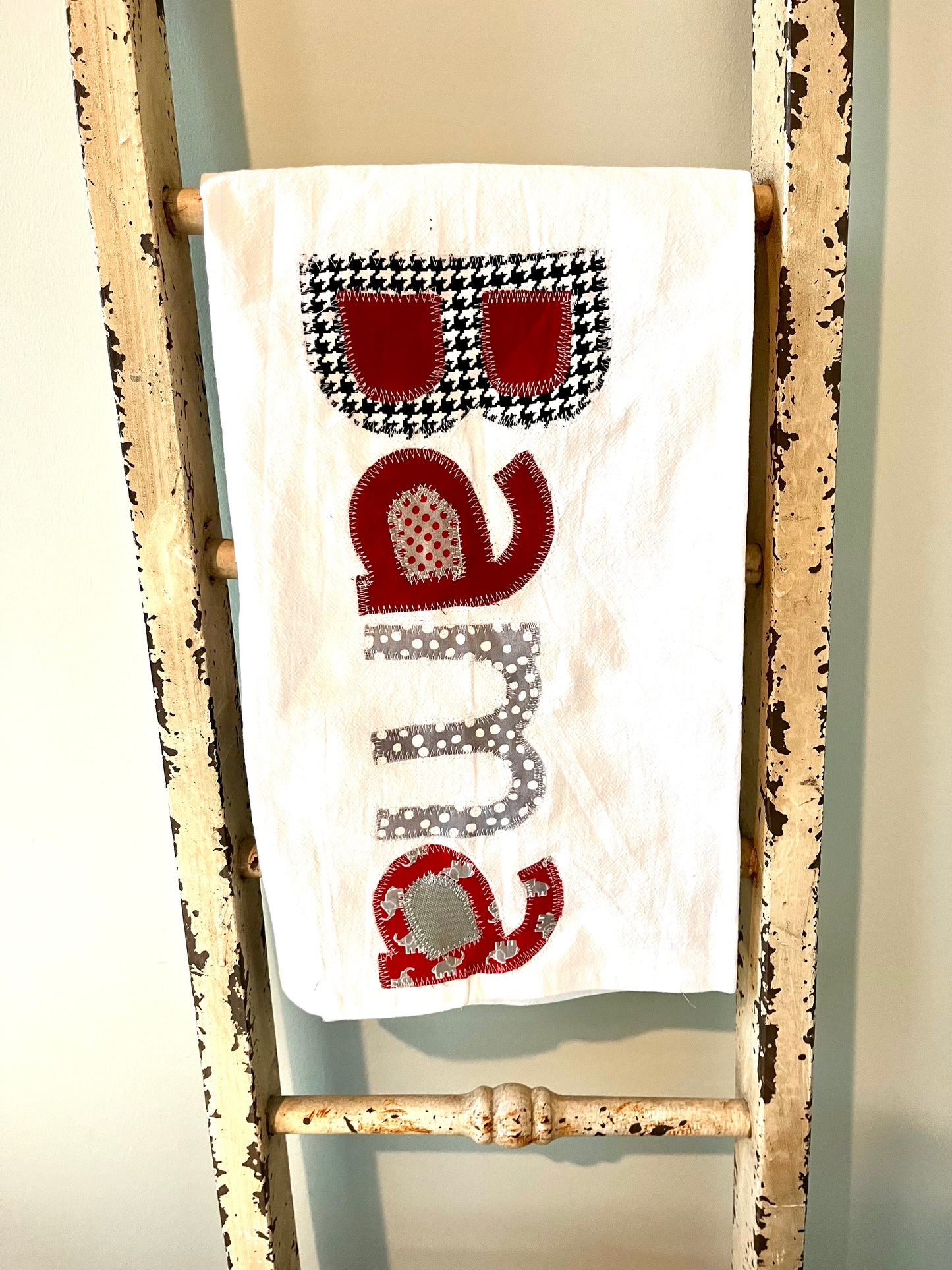 Alabama Appliqué Tea Towel