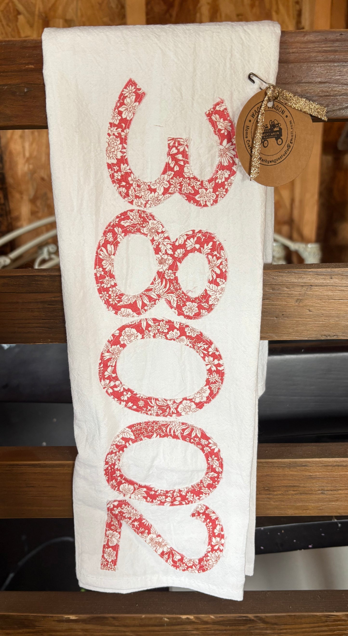 38002 Appliqué Zip Code Tea Towel