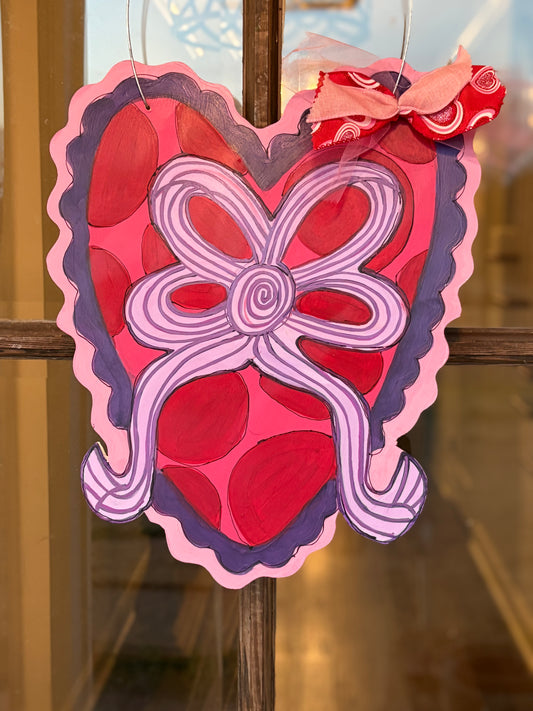Valentine heart with bow